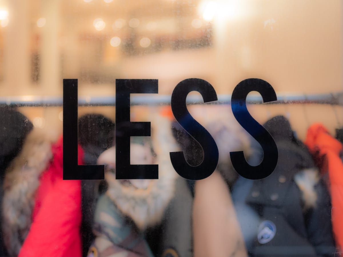 Create space. Do less